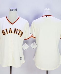 Giants Blank Cream Women's Home Stitched MLB Jersey