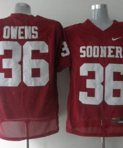 Sooners #36 Steve Owens Red Stitched NCAA Jersey