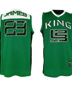 Fighting Irish #23 Lebron James Green Basketball Throwback Stitched NCAA Jersey