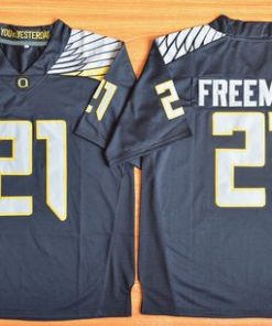 Ducks #21 Royce Freeman Black Limited Stitched NCAA Jersey