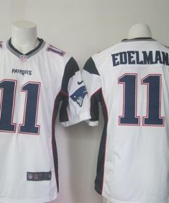 Nike Patriots #11 Julian Edelman White Men's Stitched NFL New Game Jersey