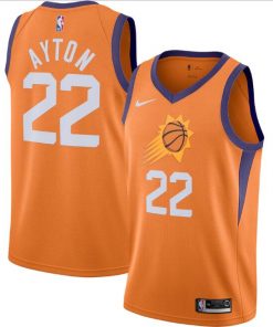 Men's Phoenix Suns Orange #22 Deandre Ayton Statement Edition Stitched NBA Jersey