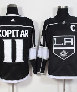 Men's Adidas Los Angeles Kings #11 Anze Kopitar Black Stitched NHL Jersey