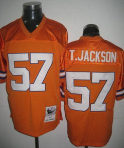 Mitchel & Ness Broncos #57 Tom Jackson Orange Stitched Throwback NFL Jersey