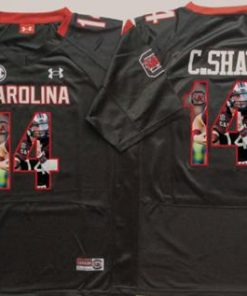 Fighting Gamecocks #14 Connor Shaw Black Player Fashion Stitched NCAA Jersey
