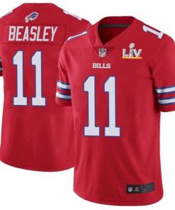 Men's Buffalo Bills #11 Cole Beasley Red 2021 Super Bowl LV Stitched NFL Jersey