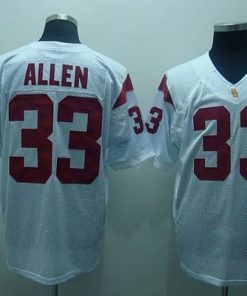 Trojans #33 Marcus Allen White Stitched NCAA Jersey