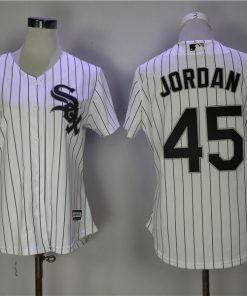 Women's Chicago White Sox #45 Michael Jordan White Cool Base Stitched MLB Jersey