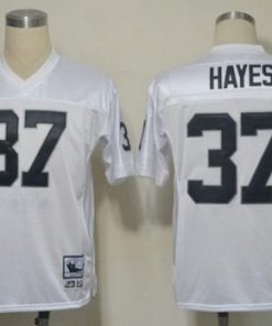 Mitchell And Ness Raiders #37 Lester Hayes White Stitched Throwback NFL Jersey