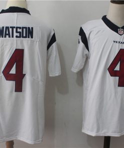 Men's Nike Houston Texans #4 Deshaun Watson White Stitched NFL Vapor Untouchable Limited Jersey
