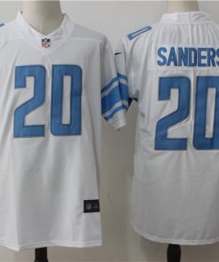 Men's Nike Detroit Lions #20 Barry Sanders White Stitched NFL Vapor Untouchable Limited Jersey