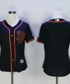 Giants Blank Black Alternate Women's Stitched MLB Jersey