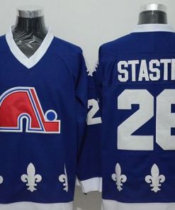 Nordiques #26 Peter Stastny Blue CCM Throwback Stitched NHL Jersey