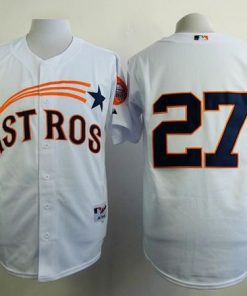 Astros #27 Jose Altuve White 1965 Turn Back The Clock Stitched MLB Jersey