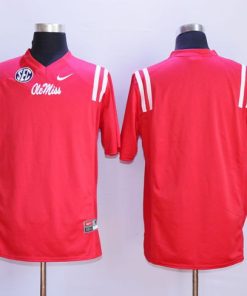 Rebels Blank Red Stitched NCAA Jersey