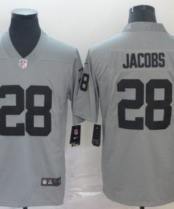 Men's Oakland Raiders #28 Josh Jacobs 2019 Gary Inverted Legend Stitched NFL Jersey
