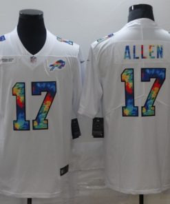 Men's Buffalo Bills #17 Josh Allen 2020 White Crucial Catch Limited Stitched NFL Jersey