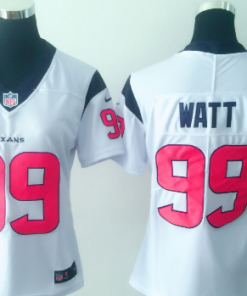 Women's Nike Houston Texans #99 J.J. Watt White Vapor Untouchable Limited Stitched NFL Jersey