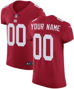 Men's New York Giants Red Alternate Vapor Untouchable Custom Elite NFL Stitched Jersey