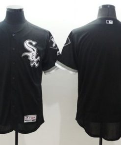 White Sox Blank Black Flexbase Authentic Collection Stitched MLB Jersey