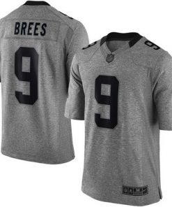 Nike Saints #9 Drew Brees Gray Men's Stitched NFL Limited Gridiron Gray Jersey