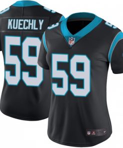 Women's Carolina Panthers #59 Luke Kuechly Black Vapor Untouchable Player Limited Jersey