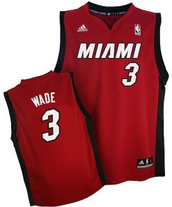 Revolution 30 Heat #3 Dwyane Wade Red Stitched NBA Jersey