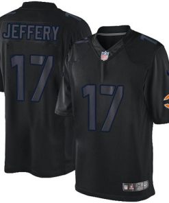 Nike Bears #17 Alshon Jeffery Black Men's Stitched NFL Impact Limited Jersey