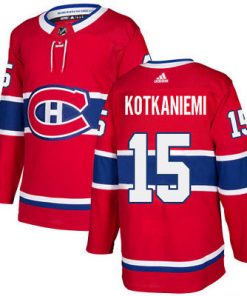 Men's Adidas Montreal Canadiens #15 Jesperi Kotkaniemi Red Stitched NHL Jersey