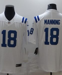 Men's Indianapolis Colts #18 Peyton Manning White Vapor Untouchable Limited Stitched NFL Jersey
