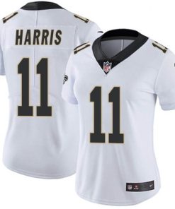 Women's New Orleans Saints #11 Deonte Harris White Vapor Untouchable Limited Stitched NFL Jersey(Run Small)