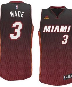 Heat #3 Dwyane Wade Black Resonate Fashion Swingman Stitched NBA Jersey