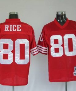 Mitchell and Ness 49ers Jerry Rice #80 Stitched Red NFL Jersey