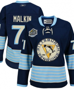 Penguins #71 Evgeni Malkin Women 2011 Winter Classic Vintage Stitched Dark Blue NHL Jersey