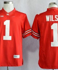 Buckeyes #1 Dontre Wilson Red Limited Stitched NCAA Jersey