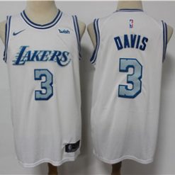 Lakers 3 Anthony Davis White 2020-21 City Edition Nike Swingman Jersey