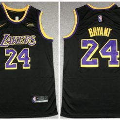 Men's Los Angeles Lakers #24 Kobe Bryant Black Stitched NBA Jerseys