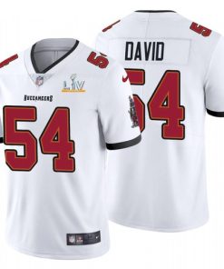 Men's Tampa Bay Buccaneers #54 Lavonte David White 2021 Super Bowl LV Limited Stitched NFL Jersey