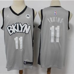 Nets 11 Kyrie Irving Gray 2021 Swingman Jersey