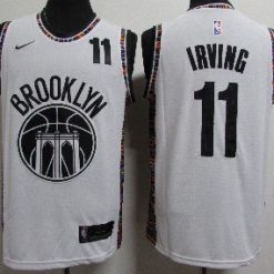 Nets 11 Kyrie Irving White 2020-2021 City Edition Nike Swingman Jersey