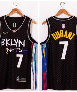 Nets 7 Kevin Durant Black 2021 Nike Swingman Jersey