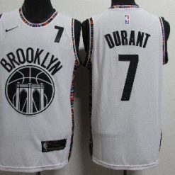Nets 7 Kevin Durant White 2020-2021 City Edition Nike Swingman Jersey