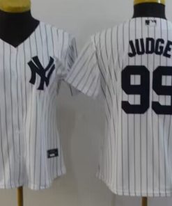Women's New York Yankees #99 Aaron Judge White Stitched MLB Jersey