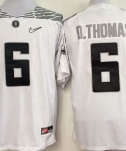 Ducks #6 De'Anthony Thomas White Diamond Quest Stitched NCAA Jersey