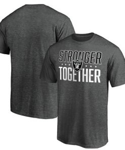 Men's Las Vegas Raiders Heather Stronger Together Space Dye T-Shirt