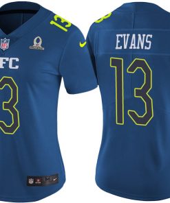 Women's Tampa Bay Buccaneers #13 Mike Evans Blue Pro Bowl Stitched NFL Jersey(Run Small)