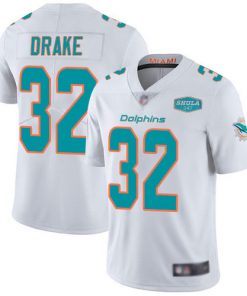 Men's Miami Dolphins #32 Patrick Laird White With 347 Shula Patch 2020 Vapor Untouchable Limited Stitched NFL Jersey