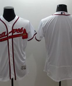 Braves Blank White Flexbase Authentic Collection Stitched MLB Jersey