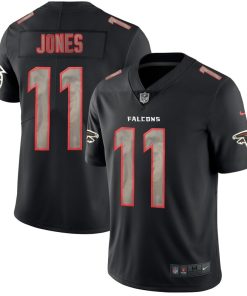 Men's  Falcons #11 Julio Jones 2018 Black Impact Limited Stitched NFL Jersey