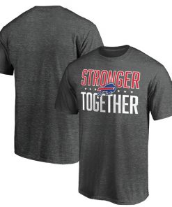 Men's Buffalo Bills Heather Charcoal Stronger Together T-Shirt